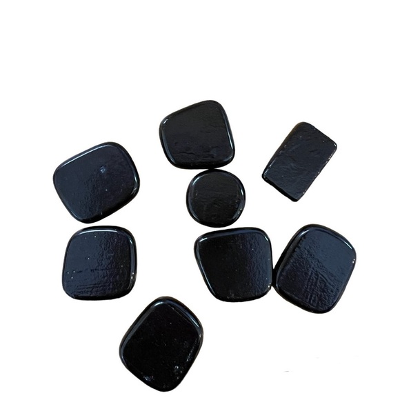 Dichroic Glass Cabochons - Lot of 8 - Picture 5 of 6